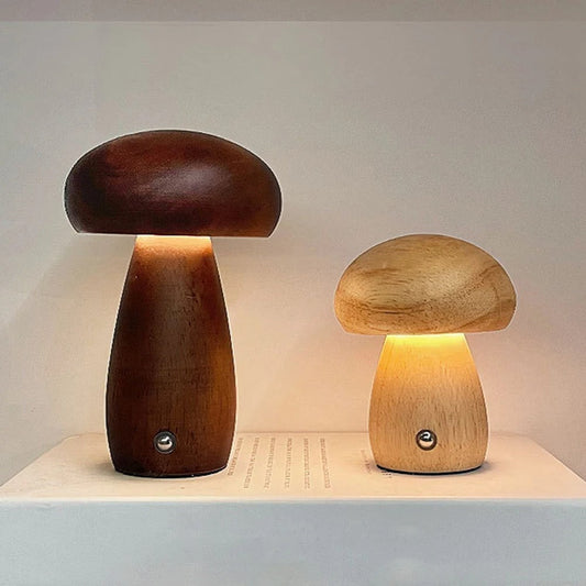 Templis Holzpilzlampe
