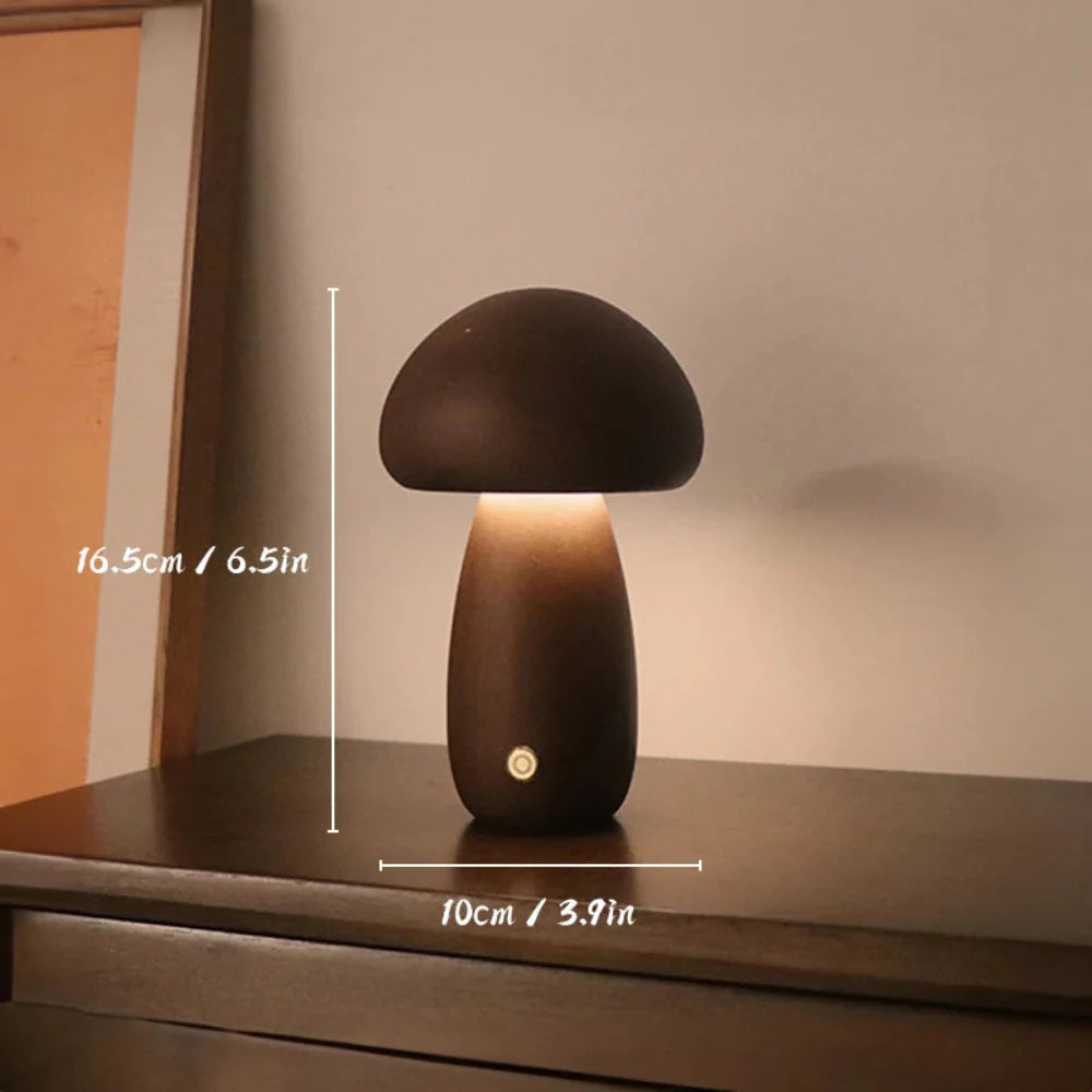Templis Holzpilzlampe