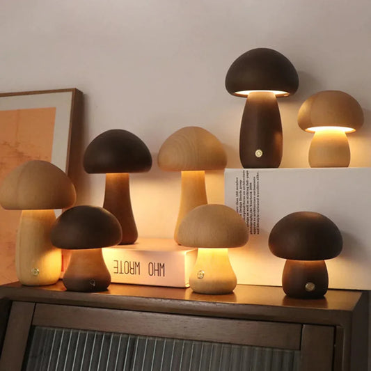 Templis Holzpilzlampe